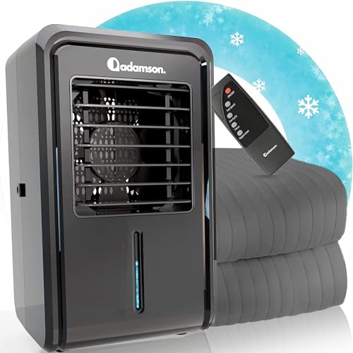 Adamson B10 kühlende Matratzenauflage – Twin 190x100 cm – 100% Baumwolle – Kühlmatte Bett für ruhigen, erholsamen Schlaf – Ideal für heiße Schläfer – Energiesparendes Design von Adamson