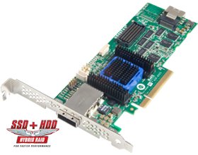 Adaptec RAID 6445 512 MB SATA3 SAS 2.0 PCIe Controller Karte – Low Profile von Adaptec