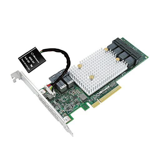Adaptec smartraid 3154 – 16I PCI Express x8 3.0 12 GBit/s RAID Controller – Controller RAID (SAS, PCI Express x8., halber Höhe befindet (Profil unten), 0, 1, 5, 6, 10, 50, 60, 4096 MB, DDR4) von Adaptec