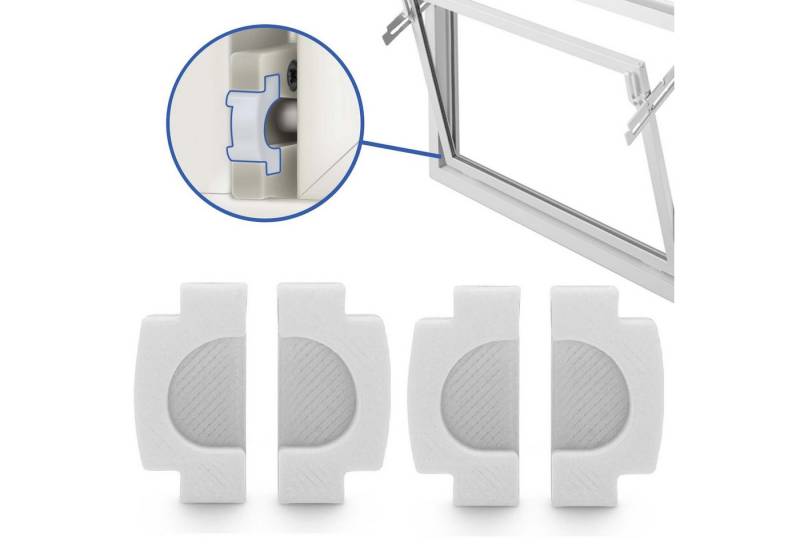 Adapter Universe Kellerfenster Kipplager Kellerfenster Verschluss Ersatzteil Weiß für z.B. MEA Mealon, (2 St) von Adapter Universe