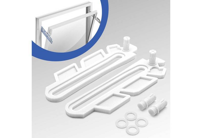 Adapter Universe Kellerfenster Kippschere Ersatzteil Set Weiß Kellerfenster passend für MEA 41 A 290 von Adapter Universe