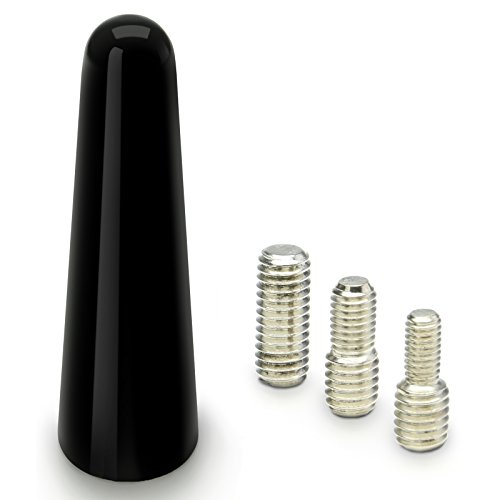 Adapter-Universe Kurzstab-Dachantenne Autoantennen-Adapter 16V 5cm KFZ Kompatibel mit VW Volkswagen Schwarz von Adapter Universe