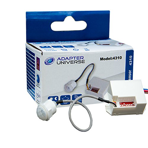 Adapter Universe Mini PIR Bewegungsmelder Infrarot LED 100° Sensor Detector Adapter Universe Mini PIR Bewegungsmelder Infrarot LED 100° Sensor Detector von Adapter Universe