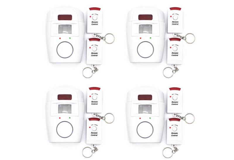 Adapter Universe Set 4x Sensor Alarmanlage Sicherheit System Bewegungsmelder Alarm Alarmsirene von Adapter Universe