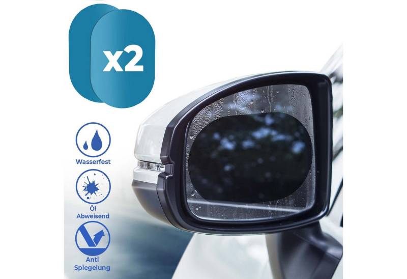 Adapter Universe Fenstersticker Auto Anti Wasser Nebel Set Film Sticker Rück Spiegel Schutz Folie Kit von Adapter Universe