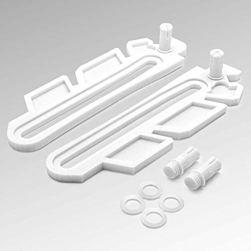 Kippschere weiß Ersatzteilset passend für Kellerfenster passend für z.B. MEA Mealon Kippfenster von Adapter Universe
