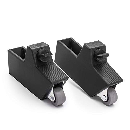 Rollen Räder passend für Hauck Hochstuhl Alpha Plus Baby Kinder Stuhl Nachrüsten Stecken Schwarz von Adapter Universe