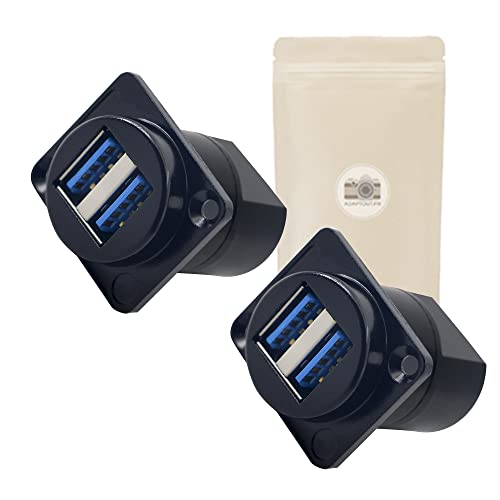 2 x Fassade USB 3.0 A weiblich weiblich Flight Case Patch von Adaptout