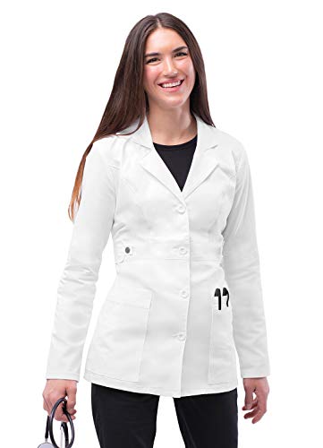 Adar Pop-Stretch Damen Laborkittel - 71 cm Tab-Waist Labormantel - 3300 - White - 3X von Adar Uniforms