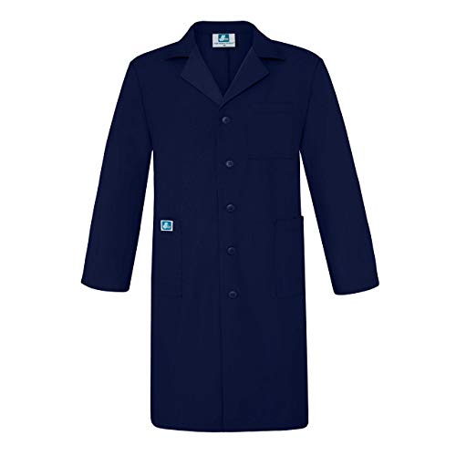 Adar Universal Unisex Laborkittel - Klassischer 99 cm Labormantel - 803 - Navy - Size 36 von Adar Uniforms