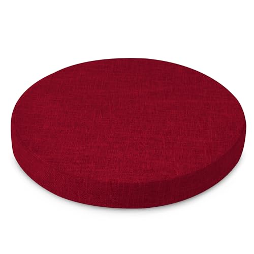 AddGrace 1er Pack Rund Sitzkissen Abnehmbares Stuhlkissen Rund mit Rutschfestem Boden Indoor Sitzpolster für Esszimmer, Küche 40 x 40 cm, Rot AddGrace 1er Pack Rund Sitzkissen Abnehmbares Stuhlkissen Rund mit Rutschfestem Boden Indoor Sitzpolster für Esszimmer, Küche 40 x 40 cm, Rot von AddGrace