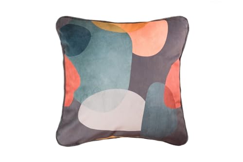 Adda Home Abstraktes Samtkissen, 45 x 45 cm von Adda Home
