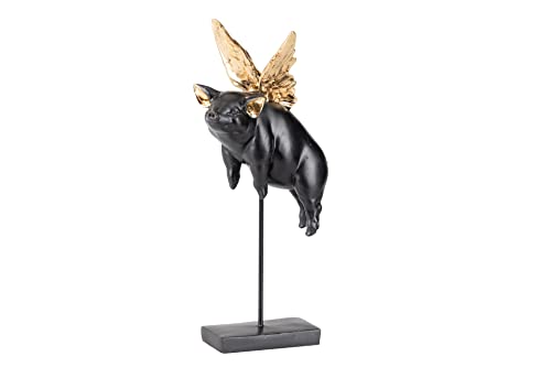 Adda Home Figur Schwein, Harz, 15X14X32 cm von Adda Home