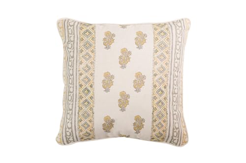 Adda Home Kissen aus Leinen, Blumen, 45 x 45 cm von Adda Home