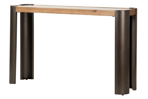 Adda Home Konsole, Holz/Metall/Glas, 132X36X81 cm von Adda Home