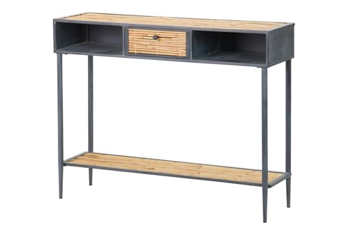 Adda Home Konsole, Metall/Bambus, 100 x 32 x 81 cm von Adda Home