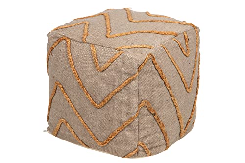 Adda Home Sitzsack, Baumwolle/Wolle/Polyester, Beige, 40 x 40 x 40 cm von Adda Home