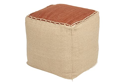 Adda Home Sitzsack, Baumwolle/Wolle/Polyester, Beige/Braun, 40 x 40 x 40 cm von Adda Home
