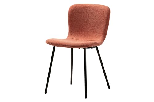 Adda Home Stuhl, Metall/Polyester, Rot/Schwarz, 44X52X77 cm von Adda Home