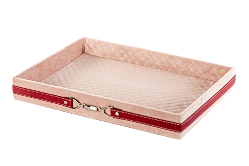 Adda Home Tablett, Velours, 39 x 29 x 5 cm von Adda Home