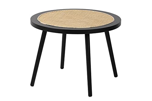 Adda Home Tisch, Kiefer/MDF, Schwarz/Naturfarben, 60X60X45 cm von Adda Home