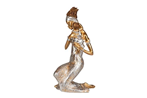 Figur Masaii C/Kind 14 x 10 x 24 cm von Adda Home