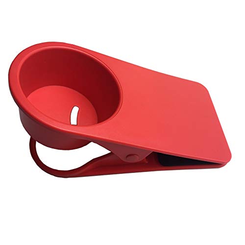 Addfun®Trinken Tasse Halter Clip,Bunt Beweglich Schreibtisch Seite Lagerung Halter für Zuhause Büro Schreibtisch Benutzen(Rot) von Addfun