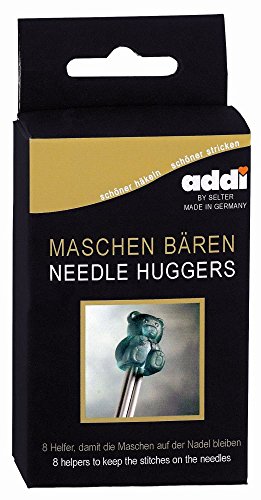 Addi 62161 Nadelhalter, türkis, Needle Huggers 8 per Box von Addi