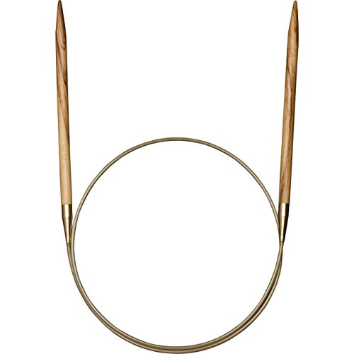 Addi 63127 Rundnadel aus Olivenholz, 150 cm x 5,0 mm, 5 mm von Addi