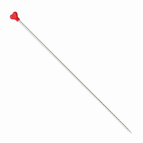 Addi 63521 AddiNovel Stricknadel, quadratisch, 35 cm x 3,25 mm, Metall, grau, 3.25mm (UK 10 / US 3) von Addi