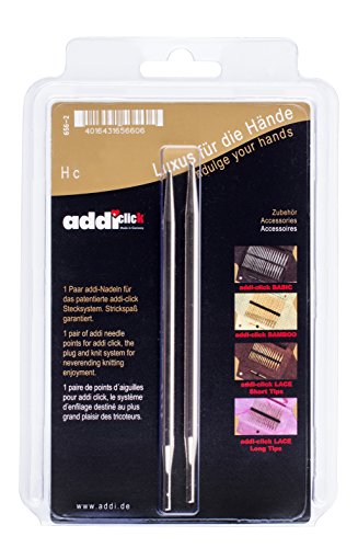Addi 656-2 Click Nadelspitzen Metall Basic, 6 mm Addi 656-2 Click Nadelspitzen Metall Basic, 6 mm von Addi