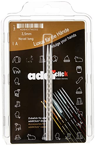 Addi AD7467000-03.50 Long Needle Case, Metall, 3.50mm (Uk 10 / Us 4), 3.5mm (UK 10 / US 4) von Addi