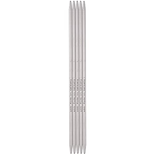 Addi AD2017015-3.00 Strumpfstricknadeln, Perlgrau, 3/15cm, 5 von Addi