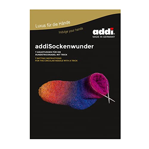 Addi AD8170 Manual Sockwonder, Red/Silver, One Size von Addi