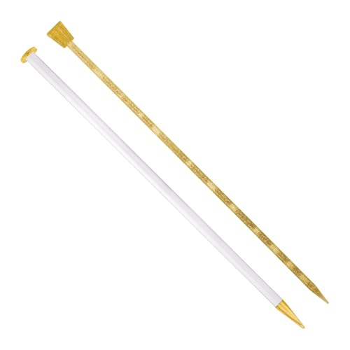 Addi 62192 Aluminium-Stricknadeln, Kunststoff, Gold, 35cm x 6mm Addi 62192 Aluminium-Stricknadeln, Kunststoff, Gold, 35cm x 6mm von Addi