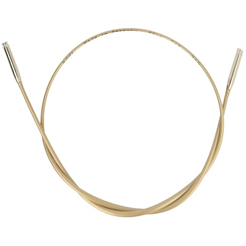 Addi Click Basic Kabel 60 cm - 1 Stück, Gold/Silber - Hochwertiges Strickzubehör von Addi