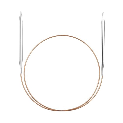 Addi Rundstricknadel 100cm x 6.0mm - Hochwertige Rundstricknadel aus Metall von Addi
