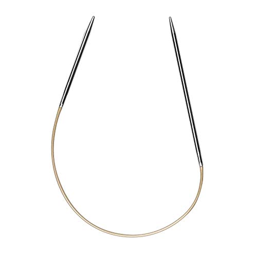 Addi "Sock-Wonder"-Rundstricknadel, Silber, 25 cm, 2 mm-P, metall, silber, 25 cm/ 2 mm von Addi