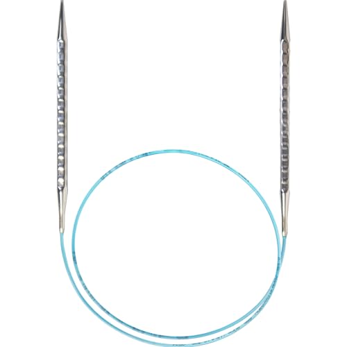 skacel by addi Rundstricknadeln, 60 cm, Rocket 2 (quadratisch), rundes Messingstricknadelpaar mit Nylonschnur, 2,5 mm (US Größe 1) skacel by addi Rundstricknadeln, 60 cm, Rocket 2 (quadratisch), rundes Messingstricknadelpaar mit Nylonschnur, 2,5 mm (US Größe 1) von skacel by addi