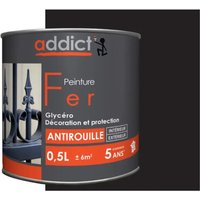 Addict - Glycerin-Eisenfarbe Rostschutz, schwarz glänzend, 0,5 Liter innen und außen Addict - Glycerin-Eisenfarbe Rostschutz, schwarz glänzend, 0,5 Liter innen und außen von Addict