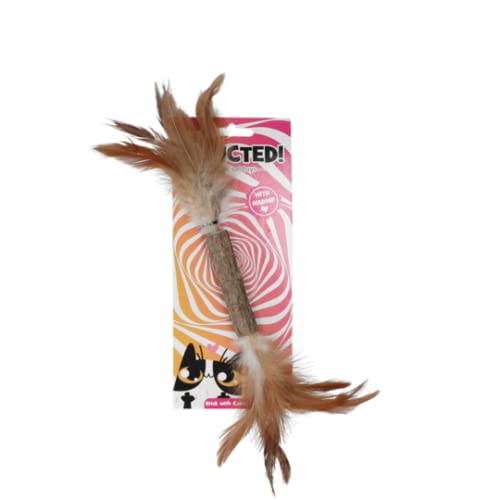 Addicted Spielzeug mit Federn für Katzen, Stick mit Caterpillar und Federn Addicted Spielzeug mit Federn für Katzen, Stick mit Caterpillar und Federn von Addicted