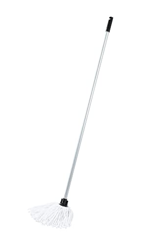 Addis Cotton Mop with 3-Piece Handle, White/Metallic-Grey by Addis von Addis