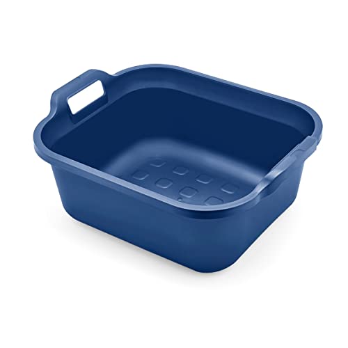 Addis Eco Spülschüssel aus 100% recyceltem Kunststoff mit Doppelgriff, Blau, 10 Liter von Addis