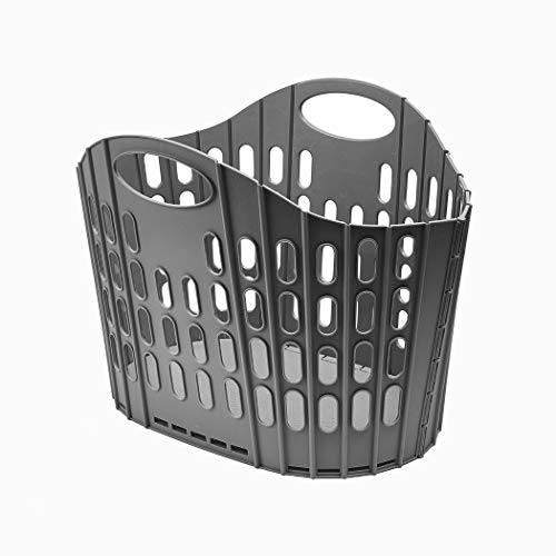 Addis Flat Easy Store Wäschekorb, dunkelgrau, 38 Liter, 518150 von Addis