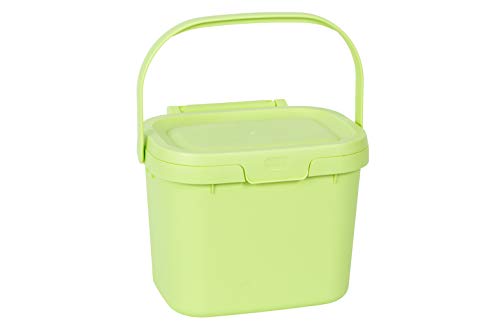 All-Green Addis Everyday Kitchen Komposteimer für Lebensmittelabfälle, 4,5 l, Mintgrün, Plastik, Mint, Compost Caddy von Addis