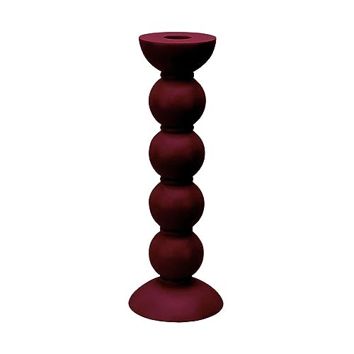 Addison Ross 24 cm Spulen-Kerzenstab, Kirschrot von Addison Ross