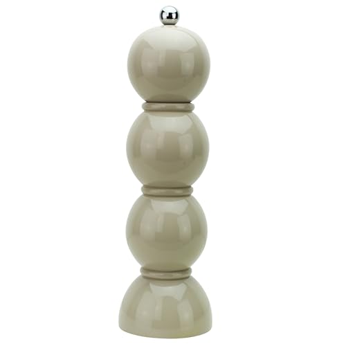 Addison Ross Bobbin Salz- oder Pfeffermühle - Easy Twist Keramikmahlwerk - Nachhaltiges Kautschukholz - Modernes Design - Ideale Hochzeitsgeschenke oder Einweihungsgeschenk - Küchenzubehör von Addison Ross