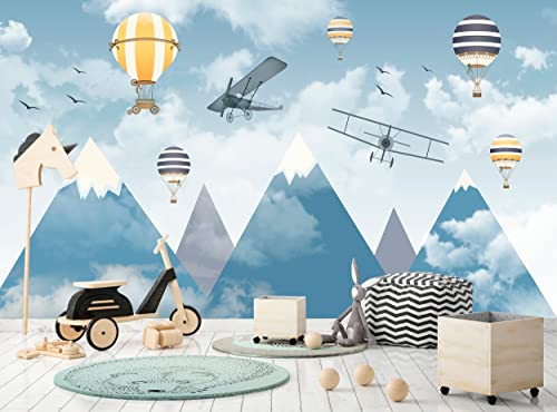 Kinder Wandbild Fototapete Berge und Flugzeuge Luftballons Kinderzimmer B 366 cm x H 254 cm Wanddeko Riesenpapier Poster Kinder Kinder Wandbild Fototapete Berge und Flugzeuge Luftballons Kinderzimmer B 366 cm x H 254 cm Wanddeko Riesenpapier Poster Kinder von Addsky Ltd