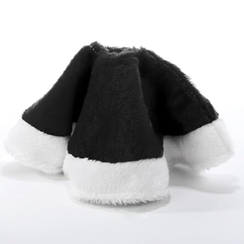 Adecortalk Schwarz und Weiß Plüsch Mini Weihnachtsbaum Rock Kleiner Weihnachtsbaum Rock Tischplatte für Weihnachtsbaum Dekorationen von Adecortalk