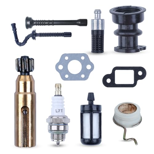 Adefol Ansaugkrümmer Booten Ölpumpe Schneckengetriebe Heizölschlauchfilter Kit Für Stihl 025 023 021 MS250 MS230 MS210 Serie 11231412200 11236403200 von Adefol